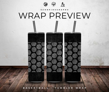 Load image into Gallery viewer, Basketball PNG | Sublimation | Tumbler Wrap Design | Digital Download