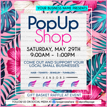 Load image into Gallery viewer, Pop up Shop Flyer Template