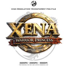 Load image into Gallery viewer, Xena Warrior Princess TITLE LOGO PNG
