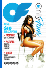 Load image into Gallery viewer, Onlyfans Menu Flyer Template
