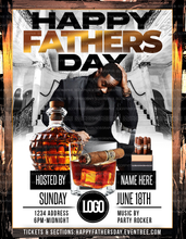 Load image into Gallery viewer, Fathers Day Flyer Template
