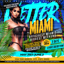 Load image into Gallery viewer, Miami Flyer Template
