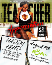 Load image into Gallery viewer, Teacher Appreciation Flyer Template
