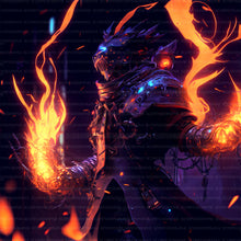 Load image into Gallery viewer, Fire Wizard - AI Art
