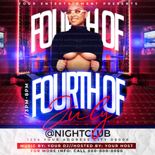 Load image into Gallery viewer, Fourth of July Flyer Template
