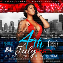 Load image into Gallery viewer, 4th of July Flyer Template
