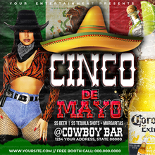Load image into Gallery viewer, Cinco de Mayo Flyer Template
