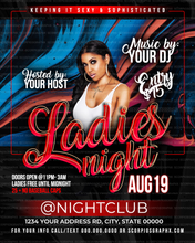 Load image into Gallery viewer, Ladies Night Flyer Template
