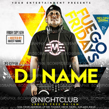 Load image into Gallery viewer, DJ Flyer Template
