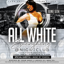 Load image into Gallery viewer, All White Party Flyer Template
