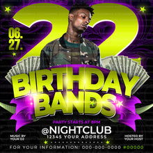 Load image into Gallery viewer, Hip Hop Birthday Flyer Template
