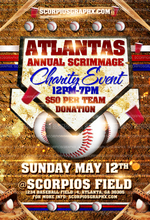 Load image into Gallery viewer, Baseball Flyer Template
