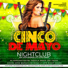 Load image into Gallery viewer, Cinco de Mayo Flyer Template
