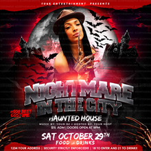 Load image into Gallery viewer, Nightmare in the City Flyer Template
