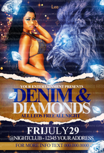 Load image into Gallery viewer, Denim Party Flyer Template
