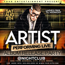 Load image into Gallery viewer, Hip Hop Artist Flyer Template
