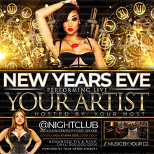 Load image into Gallery viewer, NYE Flyer Template
