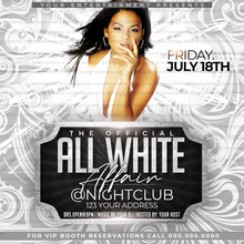 Load image into Gallery viewer, All White Affair Flyer Template
