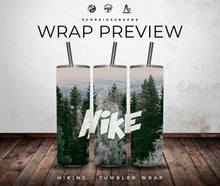 Load image into Gallery viewer, Hiking PNG | Sublimation | Tumbler Wrap Design | Digital Download

